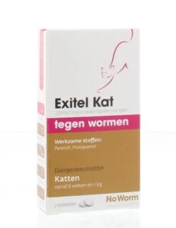 Exitel No Worm Ontwormingsmiddel - Kat 2 Tabl -Kattenbenodigdheden Winkel 924x1200