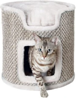Trixie Krabton Ria Krabpaal Lichtgrijs/Natuur - 37X37X37 CM -Kattenbenodigdheden Winkel 933x1200 2