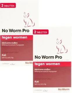 No Worm Pro Kat & Kitten - Anti Wormenmiddel - 2 X 2 Tab Vanaf 0.5 Kg Vanaf 6 Weken -Kattenbenodigdheden Winkel 934x1200 1