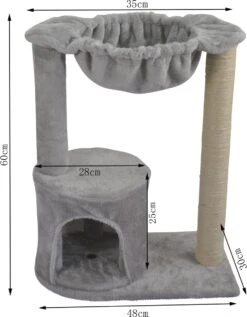 Adori Krabpaal Minous - Krabpaal - 40x30x60 Cm Grijs -Kattenbenodigdheden Winkel 934x1200 2
