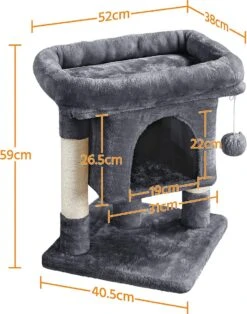 Yaheetech Krabpaal Kleine Kattenkrabpaal Met Grote Kattenholte Pluche Kattenboom Kattenmeubel Speelboom Voor Kleine Katten -Kattenbenodigdheden Winkel 945x1200
