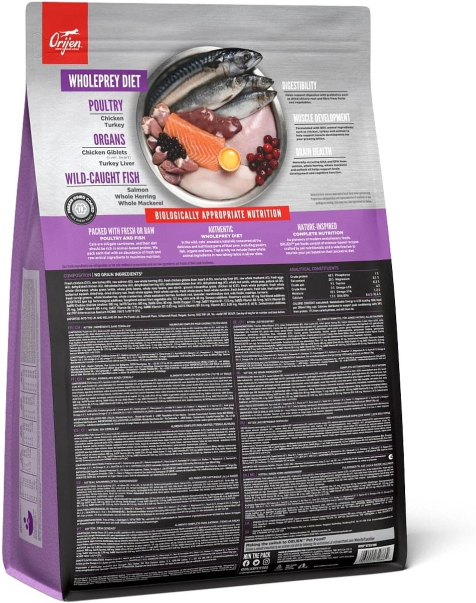 Orijen Kattenvoer Whole Prey Kitten 1,8 Kg 6 Orijen Kattenvoer Whole Prey Kitten 1,8 Kg - Afbeelding 6