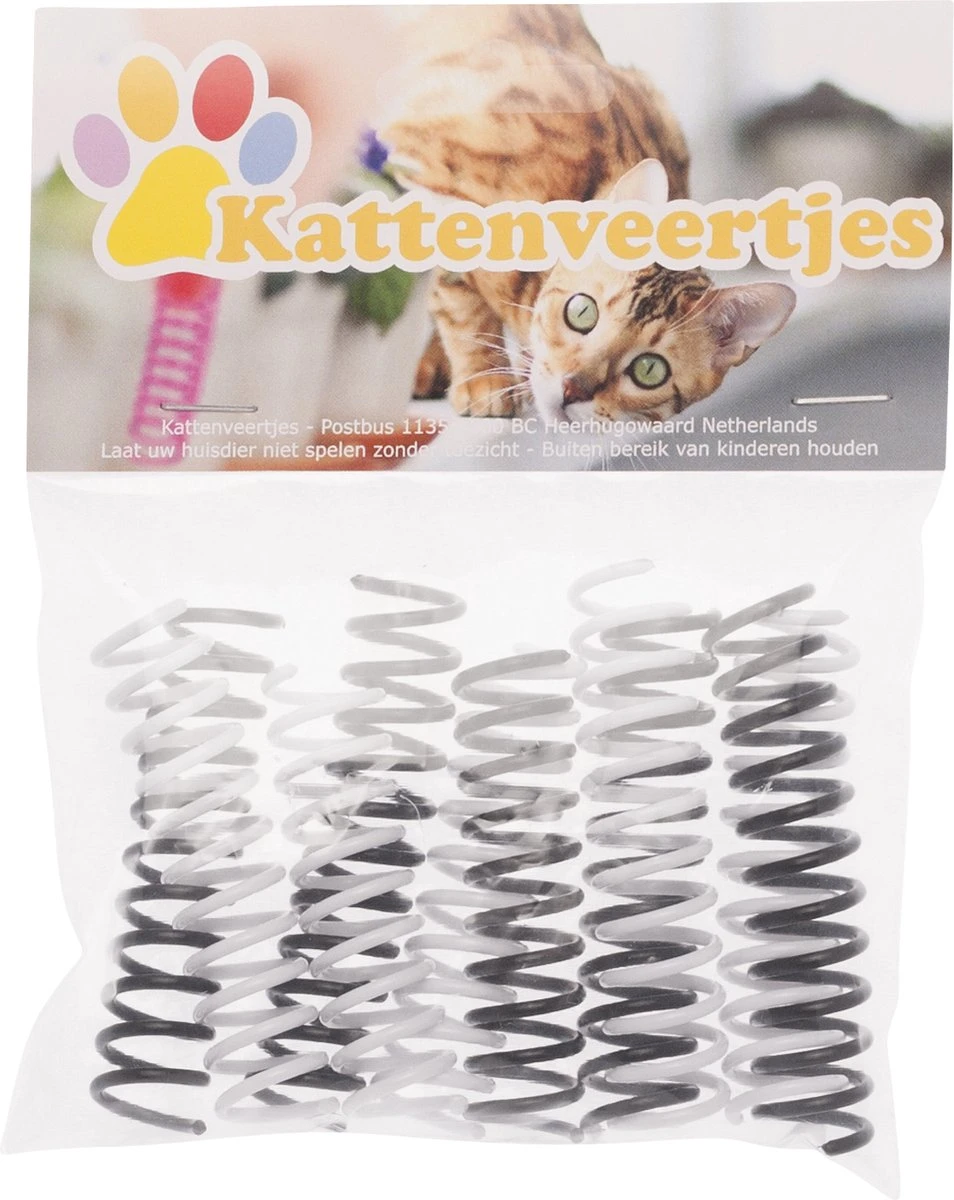 Kattenveertjes Klein - 10 Stuks | Zwart Wit | Kattenspeeltjes | Kattenspeelgoed 2 Kattenveertjes Klein - 10 Stuks | Zwart Wit | Kattenspeeltjes | Kattenspeelgoed - Afbeelding 2