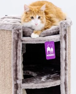 Petrebels Superdome 120 Krabton Voor Katten - Cappuccino - 49 X 49 X 120 Cm -Kattenbenodigdheden Winkel 973x1200 8