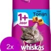 Whiskas Brokjes Adult Tonijn - Kattenvoer - 2 X 3,8 Kg
