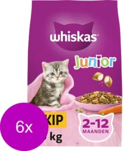 Whiskas Junior - Kattenbrokken - Kip - Zak 6 X 1,9 Kg -Kattenbenodigdheden Winkel 975x1200 2