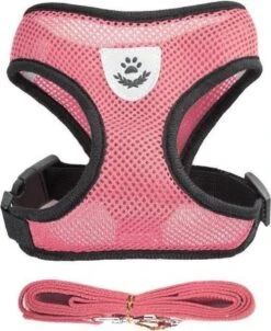 Merkloos Kattentuigje - Kattenharnas - Kattentuig Met Looplijn - Hondentuigje - Hondenharnas - Roze - Maat S -Kattenbenodigdheden Winkel 983x1200 3