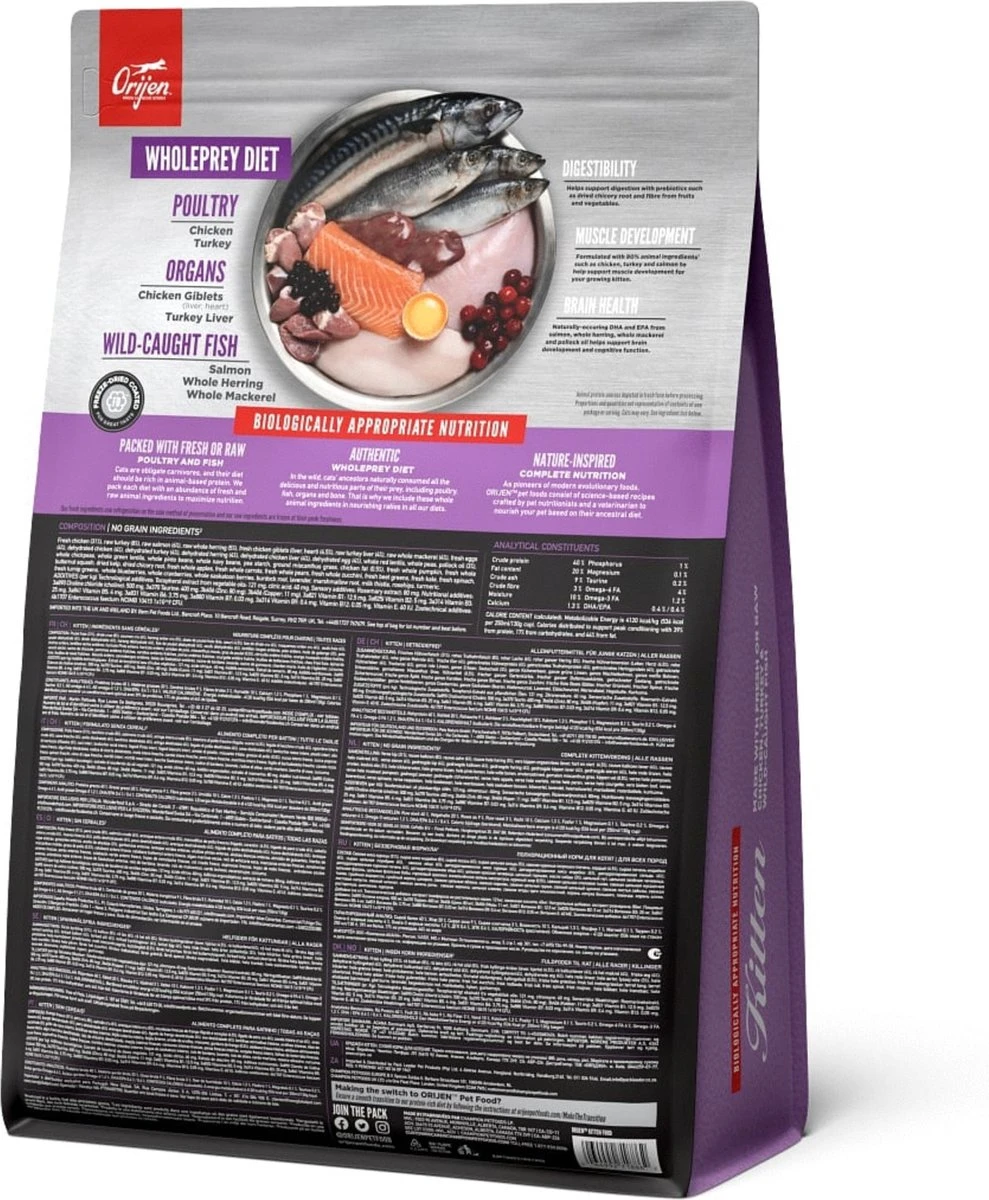 Orijen Kattenvoer Whole Prey Kitten 1,8 Kg 4 Orijen Kattenvoer Whole Prey Kitten 1,8 Kg - Afbeelding 4