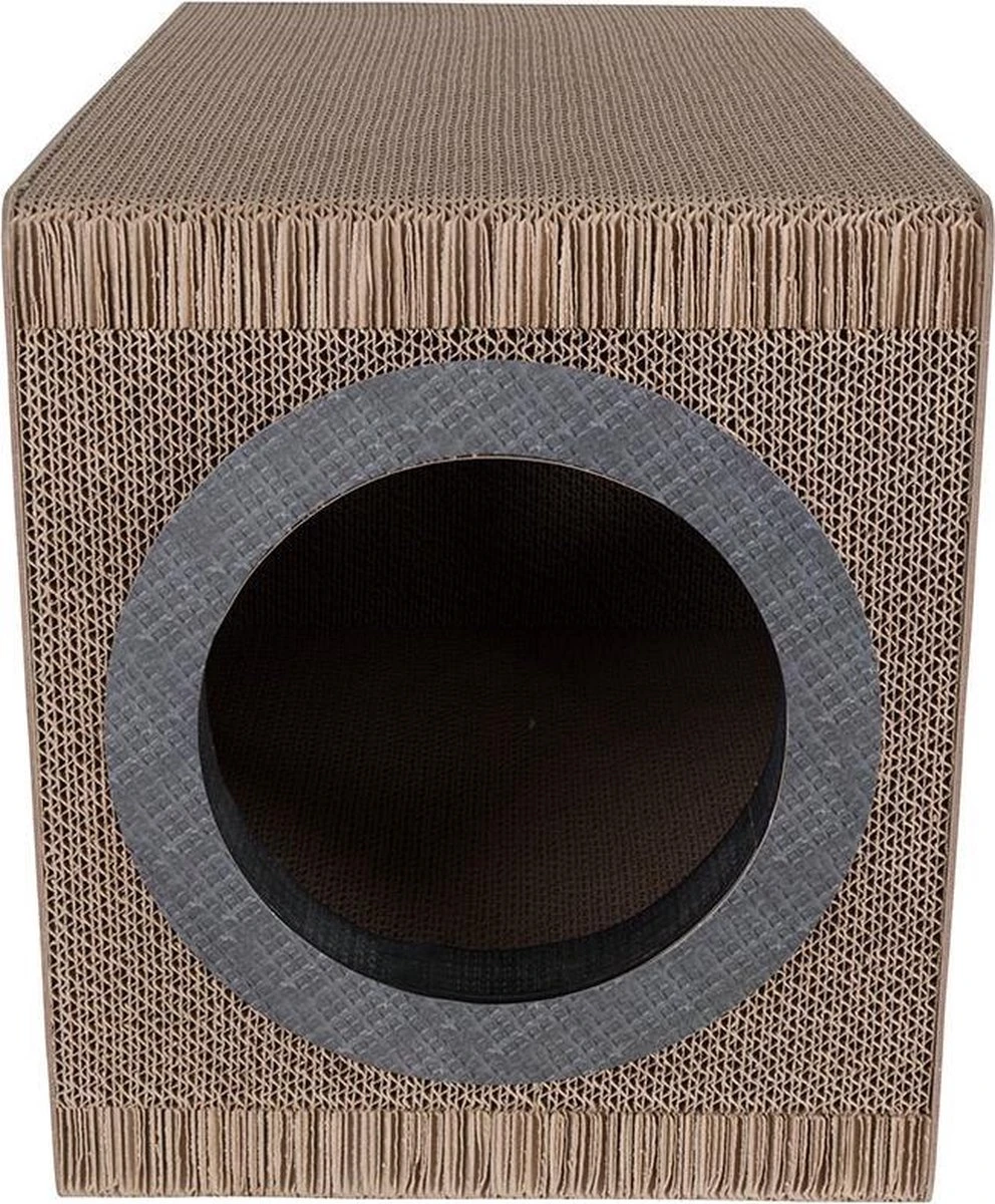 District 70 MIXTAPE - Trendy Retro Krabmeubel Van Duurzaam Karton - Omkeerbaar In Zwart - 54x35x31cm - Zwart 3 District 70 MIXTAPE - Trendy Retro Krabmeubel Van Duurzaam Karton - Omkeerbaar In Zwart - 54x35x31cm - Zwart - Afbeelding 3