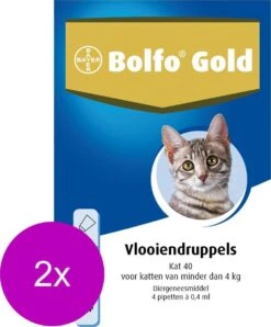 Bolfo Gold Kat 40 - Anti Vlooienmiddel - 2 X 4 Stuks 0 - 4 Kg -Kattenbenodigdheden Winkel 996x1200 2