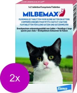 Elanco Milbemax Kitten & Kat - Anti Wormenmiddel - 2 X 2 Tab 0.5 Tot 2 Kg -Kattenbenodigdheden Winkel 998x1200 2